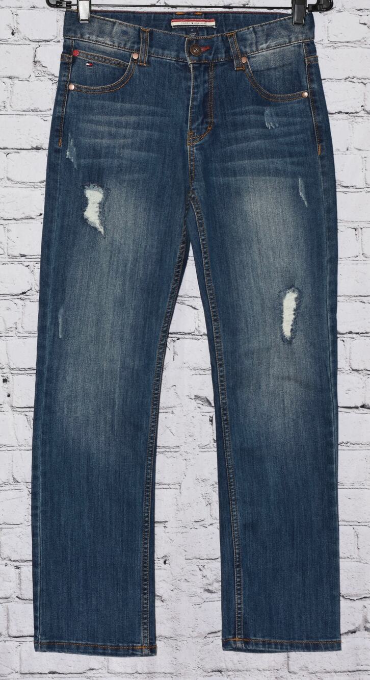 TOMMY HILFIGER Revolution Straight Stretch Adjustable Waist Girl's Jeans Size 12
